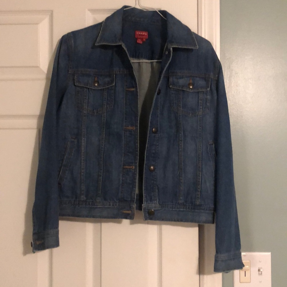 Chaps denim jacket EUC